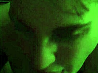 young amateur luna with pierced nipples gives blowjob to old guy