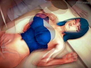honey select featuring sarutobi yuuki, 3d blue haired beauty