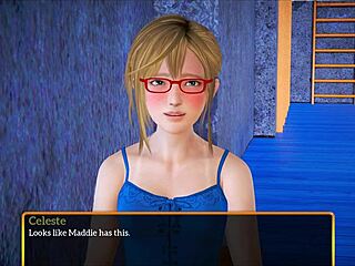 Blonde with small tits plays game.