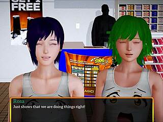 in my new family cartoon, redhead amateur says 'let's have fun'