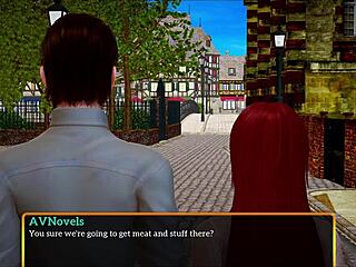 in my new family cartoon, redhead amateur says 'let's have fun'