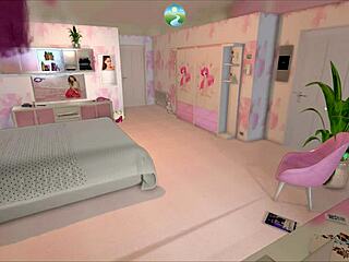 Peeping on my naked stepmom in the bathroom, huge tits exposed!