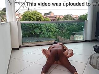 Bisexual Brunette Gets Banged by Personal Trainer in Public Outdoor Session.