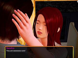 in my new family cartoon, redhead amateur says 'let's have fun'