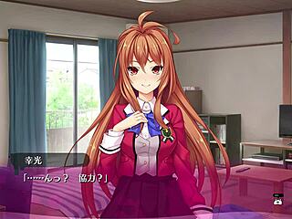 i indulged in a wild bukkake hentai game with lingerie blowbang action