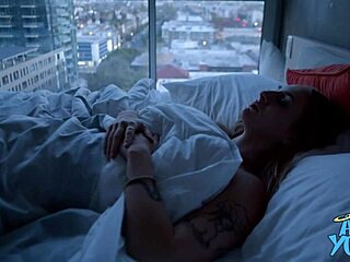 Imagine waking up to big tit blonde angel licking your pussy and fucking rough