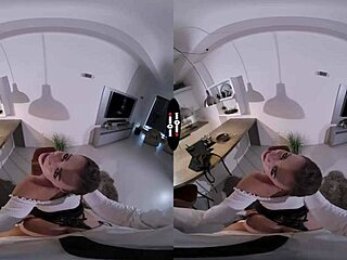 Josephine, the scandal girl, in dark room VR