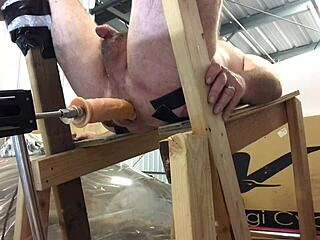 i'm on my back taking that fat dildo deep