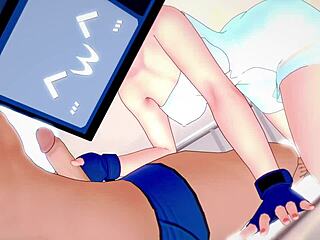 TV Woman’s Tight Shaved Pussy Gets Banged After Towel Drops in Hentai