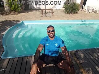 baby sophy in red lingerie bent over for doggystyle