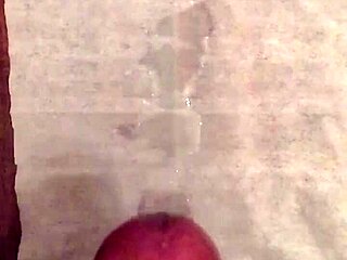 slo-mo cumshot after intense jerk session