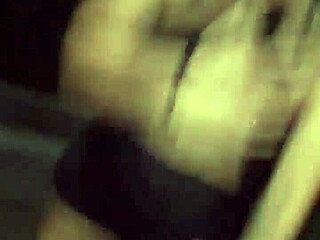 puerto rican latina sucks big white cock outdoors pov caught