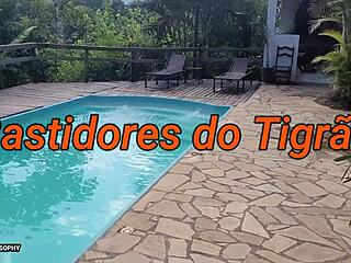 baby sophy in red lingerie bent over for doggystyle