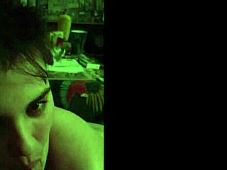 young amateur luna with pierced nipples gives blowjob to old guy