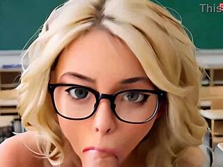 Dominant teacher demands sexy blonde teen Zara in 3D hentai