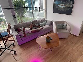 Behind the Scenes: Stepdaughter Takes Anal Creampie from Stepdad at Home