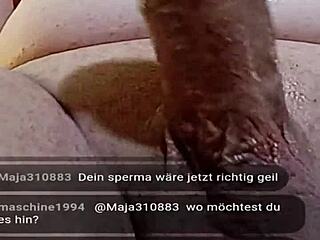 Jerking cock in livecam with toy