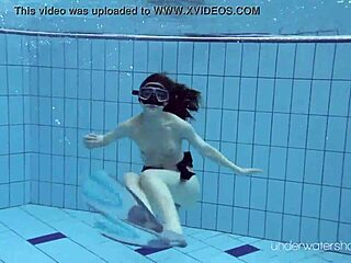 Underwater Babe Roxalana Cheh Strips Naked