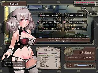 Branded azel offers her big tits for monster cocks in hentai