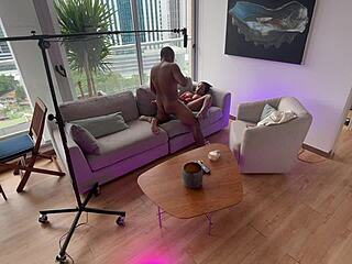 Behind the Scenes: Stepdaughter Takes Anal Creampie from Stepdad at Home