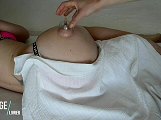 Vacuum MASSAGE for hot BOOTY - european babe