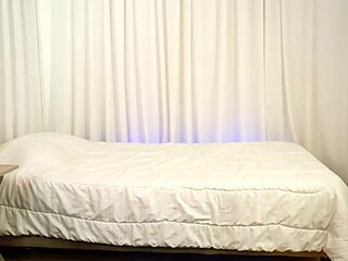 Girlfriend boldly touches herself on couch