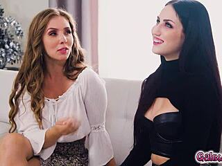 Jade Baker's Devilish Tongue Quickly Pleasures Lena Paul's Pussy with Licking and Fingering!