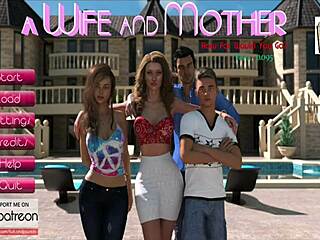 blonde teen wife interacts with her stepmother in this cartoon story.