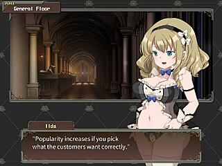 Branded azel offers her big tits for monster cocks in hentai