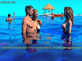 blonde teen wife interacts with her stepmother in this cartoon story.