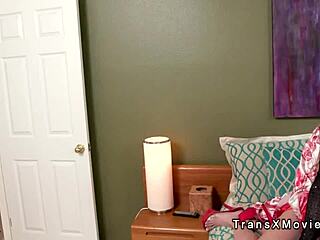 two hot shemales bang babe at wild party! 🔥