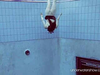 Underwater Babe Roxalana Cheh Strips Naked