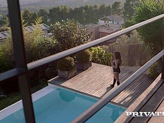 private com brunette takes anal from boss in stockings