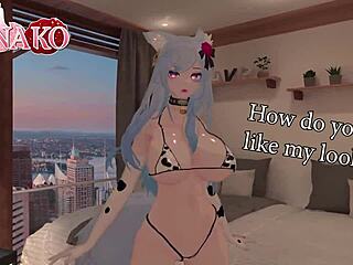 i cosplay as ganyu and beg you to cum on my face and tongue in catgirl cowkini.