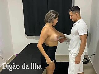 hotwife squirts hard during intense massage session with squirting