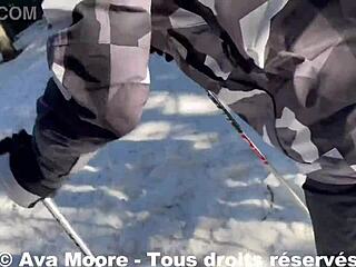 Ava Moore - Skiers Catch Me Goding My Ass