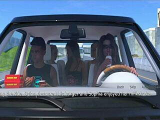 blonde teen wife interacts with her stepmother in this cartoon story.