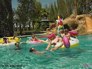 can you believe how many trannies joined this wild outdoor gangbang?