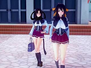 akeno surprises in hs dxd ntr madness 7