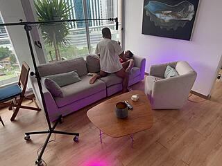 Behind the Scenes: Stepdaughter Takes Anal Creampie from Stepdad at Home