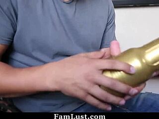 Stepbro Caught Using Fleshlight on Stepsis!