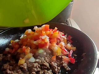 My hot Colombian stepmom teaches me cooking, but I’ve always wanted to taste her instead.