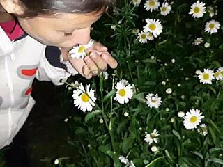 sex with housekeeper after garden walk, mutual masturbation leads to orgasm