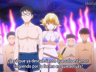 linda the blonde girl on the beach in hentai