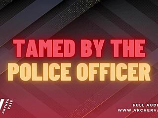 police officer trains with chastity cage in gay m4m story