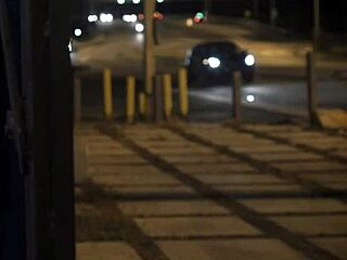 Stranded teen roughly fucked outdoors