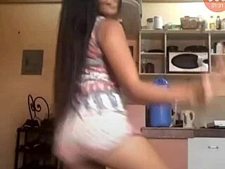 Filipina Dance With Undressing And Striptease