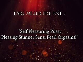 Self Pleasuring Pussy Pleasing Stunner Sensi Pearl Orgasms With Hairless Tits Undressing Erotic Feet Barefoot Brunette Boobs Brown Eyes