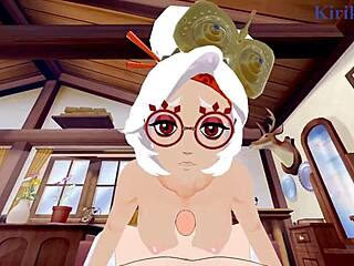 purah's big tits creampied in zelda hentai