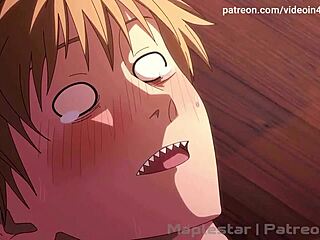 Makima gives Denji a special treat in Chainsaw Man AI upscale 60fps